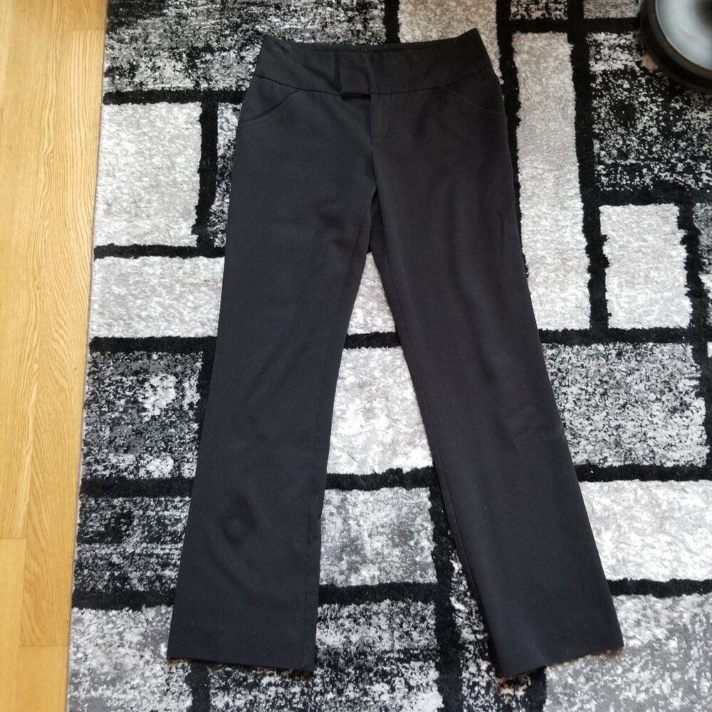 Guess Jeans 81 Stretch Straight Leg Black Work Pants: Size 24